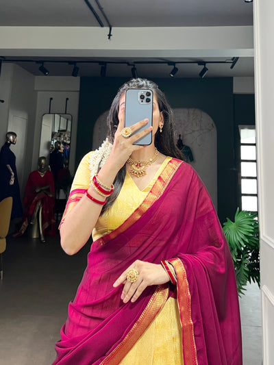 PREETHI – Kanchipuram Zari Weaving Lehenga Collection