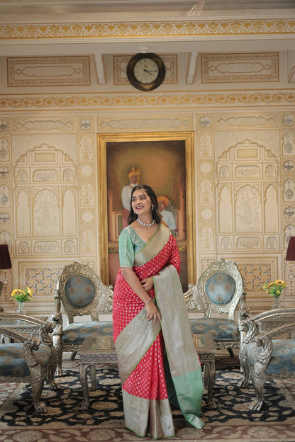 Classic Kanjivaram Silk Saree with Rich Zari Weaving