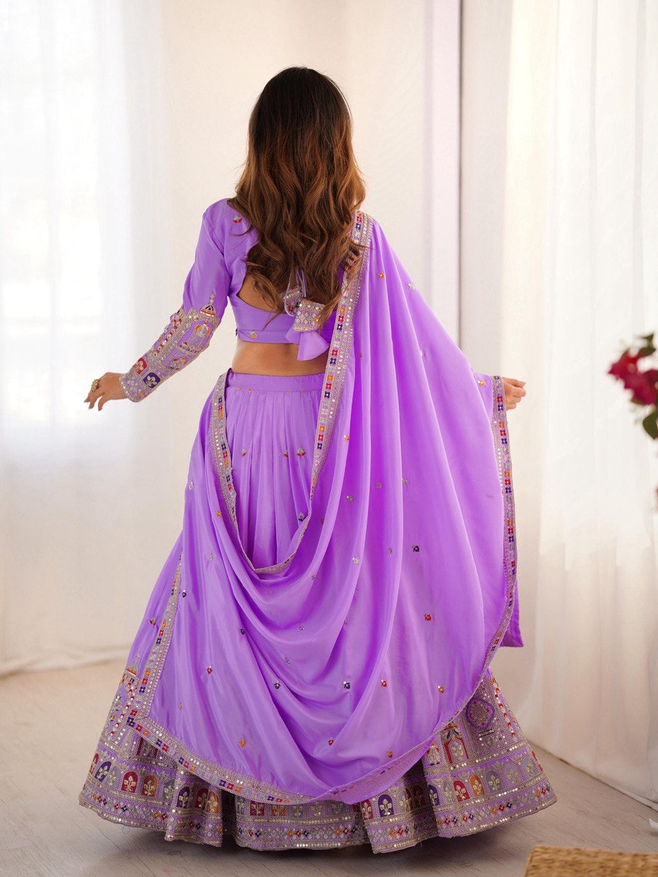 LIGHT PURPLE WEDDING LEHENGA WITH CHOLI AND DUPATTA