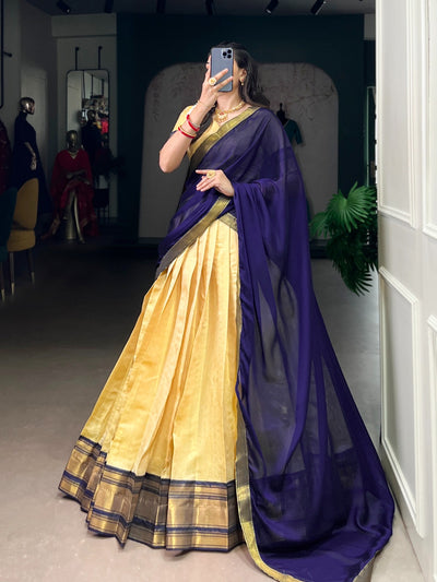 PREETHI – Kanchipuram Zari Weaving Lehenga Collection