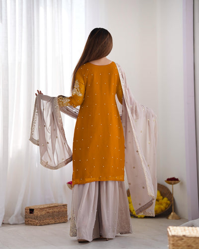 Yellow Color Festival Designer Suit With Dupatta