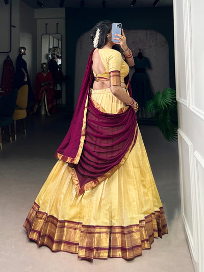 PREETHI – Kanchipuram Zari Weaving Lehenga Collection