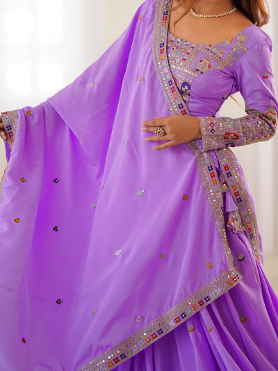 LIGHT PURPLE WEDDING LEHENGA WITH CHOLI AND DUPATTA