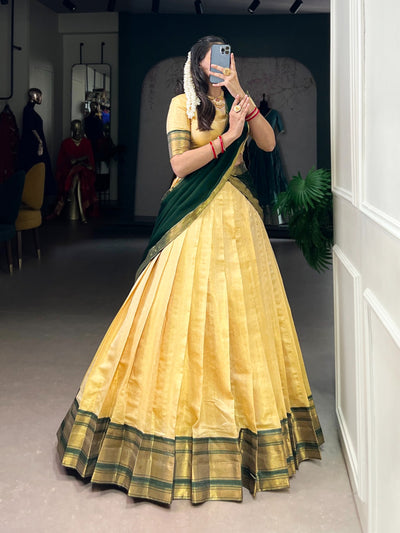 PREETHI – Kanchipuram Zari Weaving Lehenga Collection