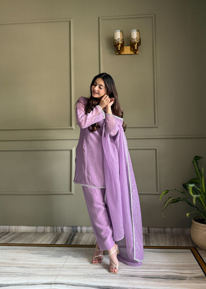 Lavender Salwar Suit With Dupptta