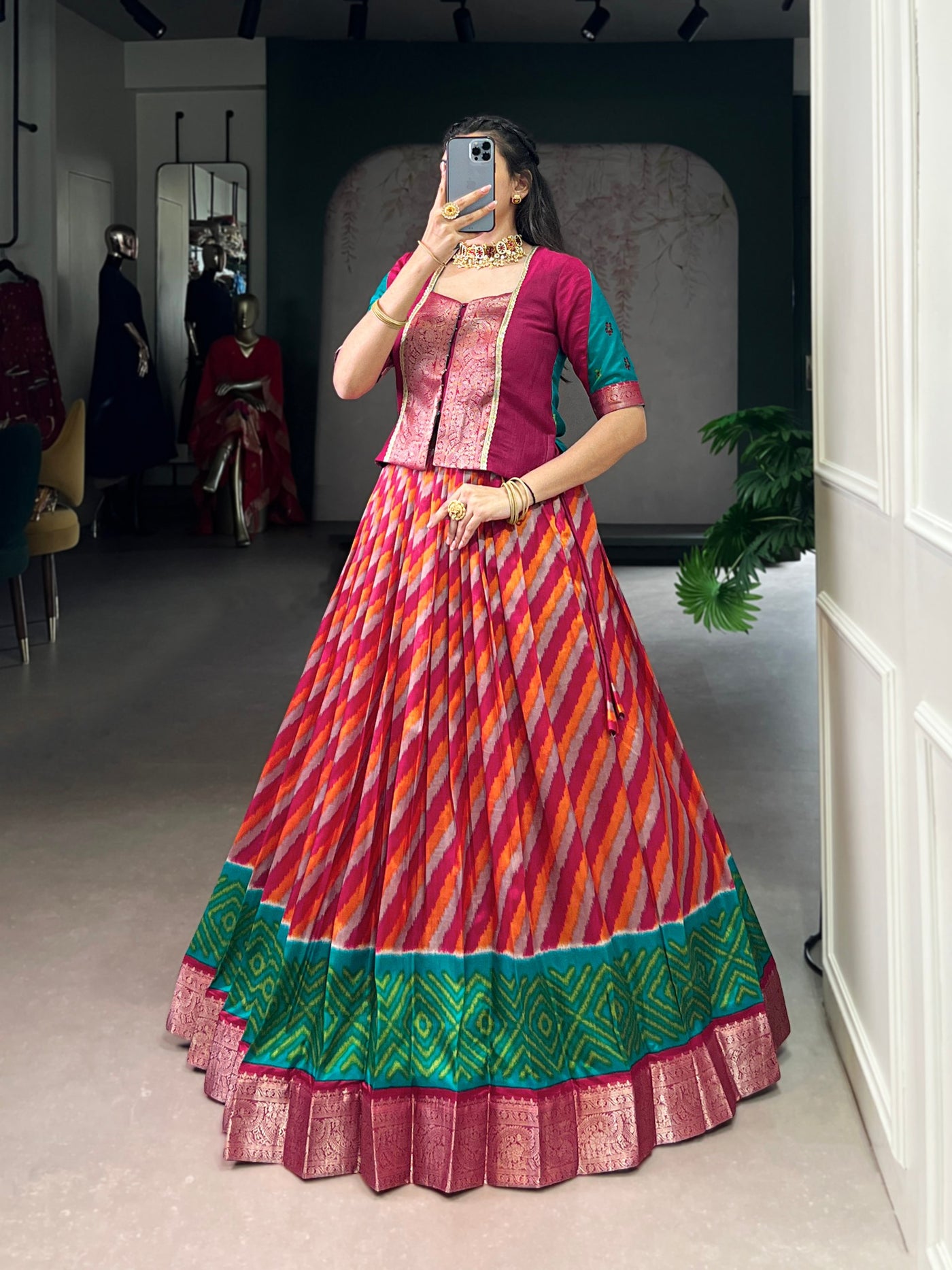Multicolor Lehenga Set