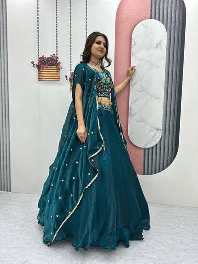 Elegant Chaniya Choli With Intricate Embroidery And Dupatta