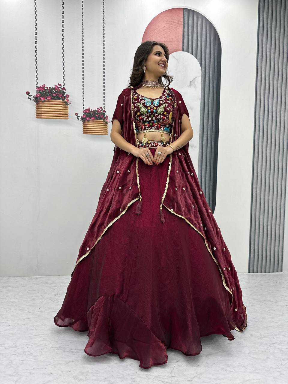 Elegant Chaniya Choli With Intricate Embroidery And Dupatta