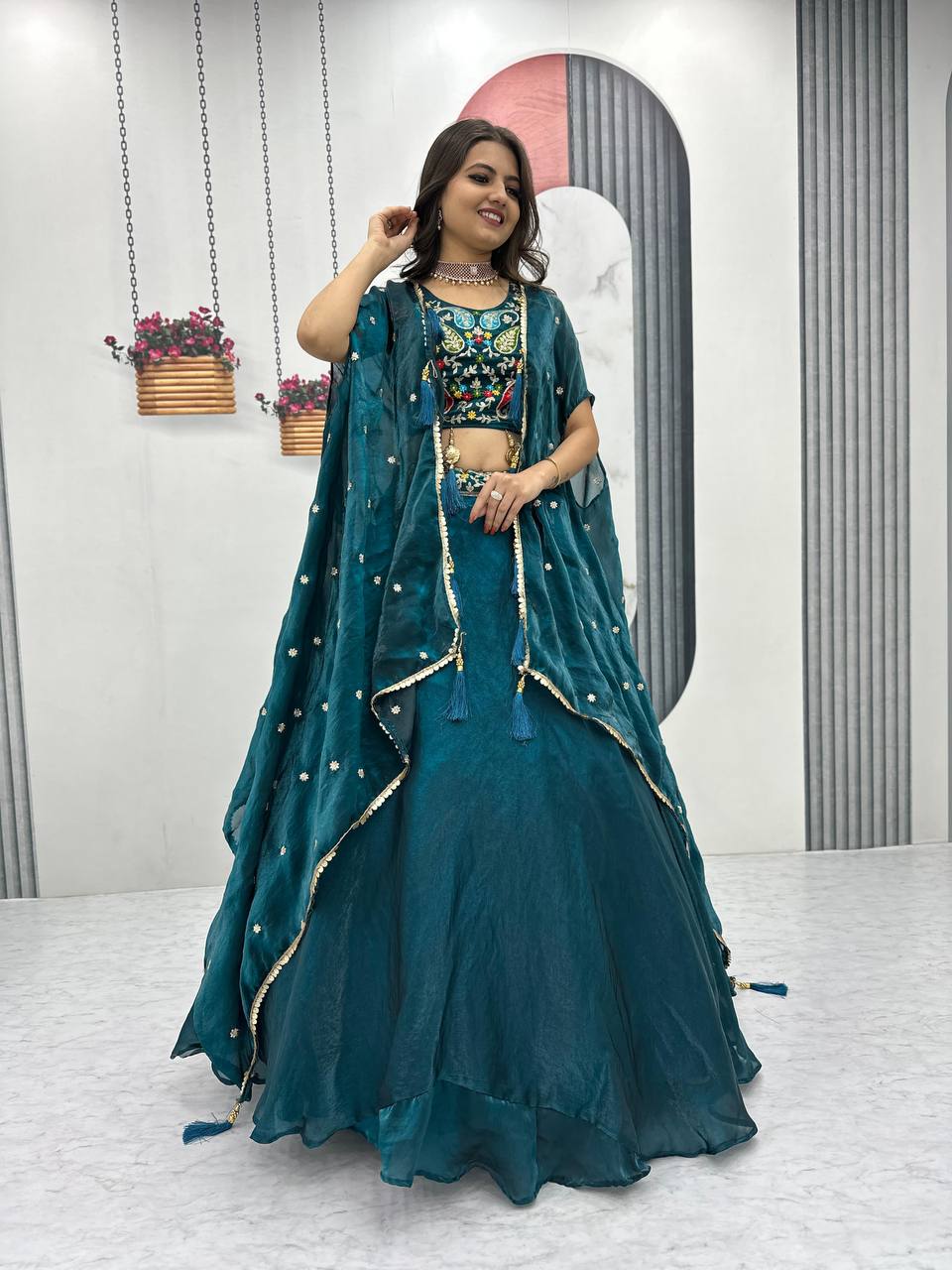 Elegant Chaniya Choli With Intricate Embroidery And Dupatta