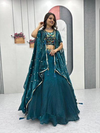 Elegant Chaniya Choli With Intricate Embroidery And Dupatta