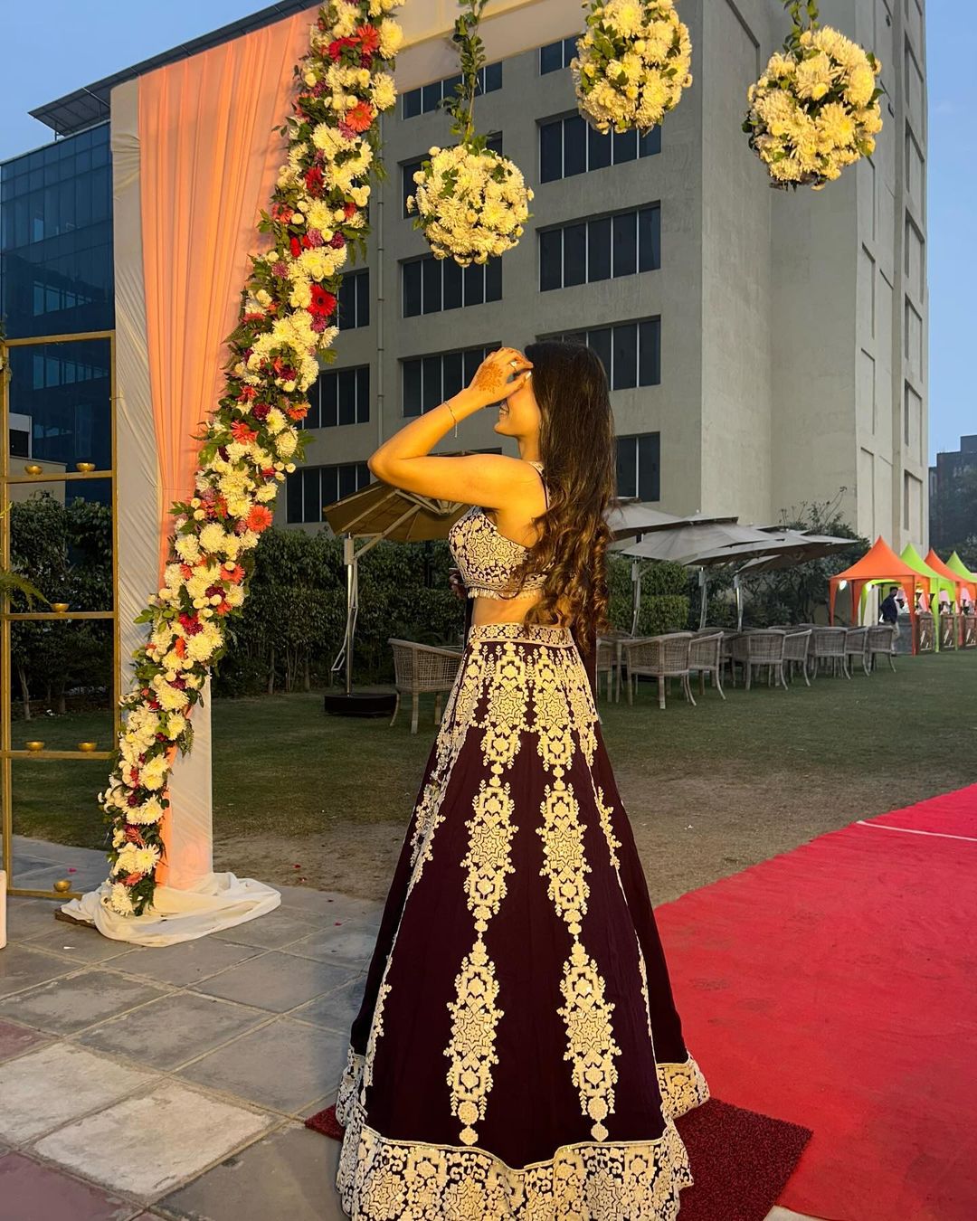 Dark Purple Embroidery Lehenga Choli With Dupatta