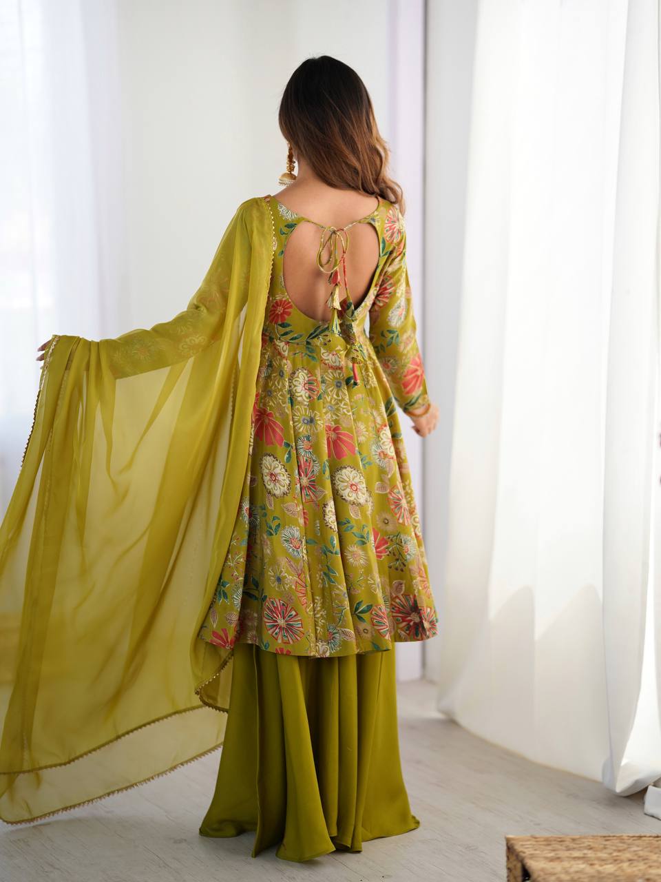 KEDIYA ROMAN SILK PARTYWEAR DRESS