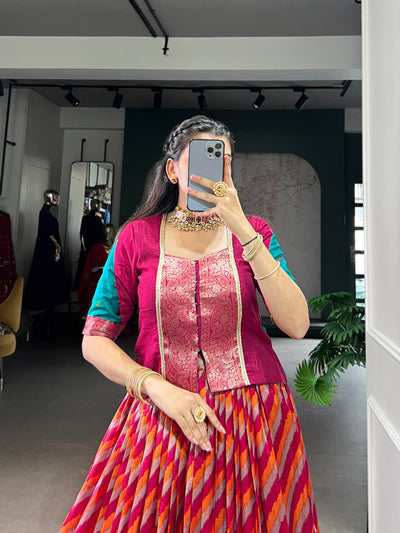 Multicolor Lehenga Set