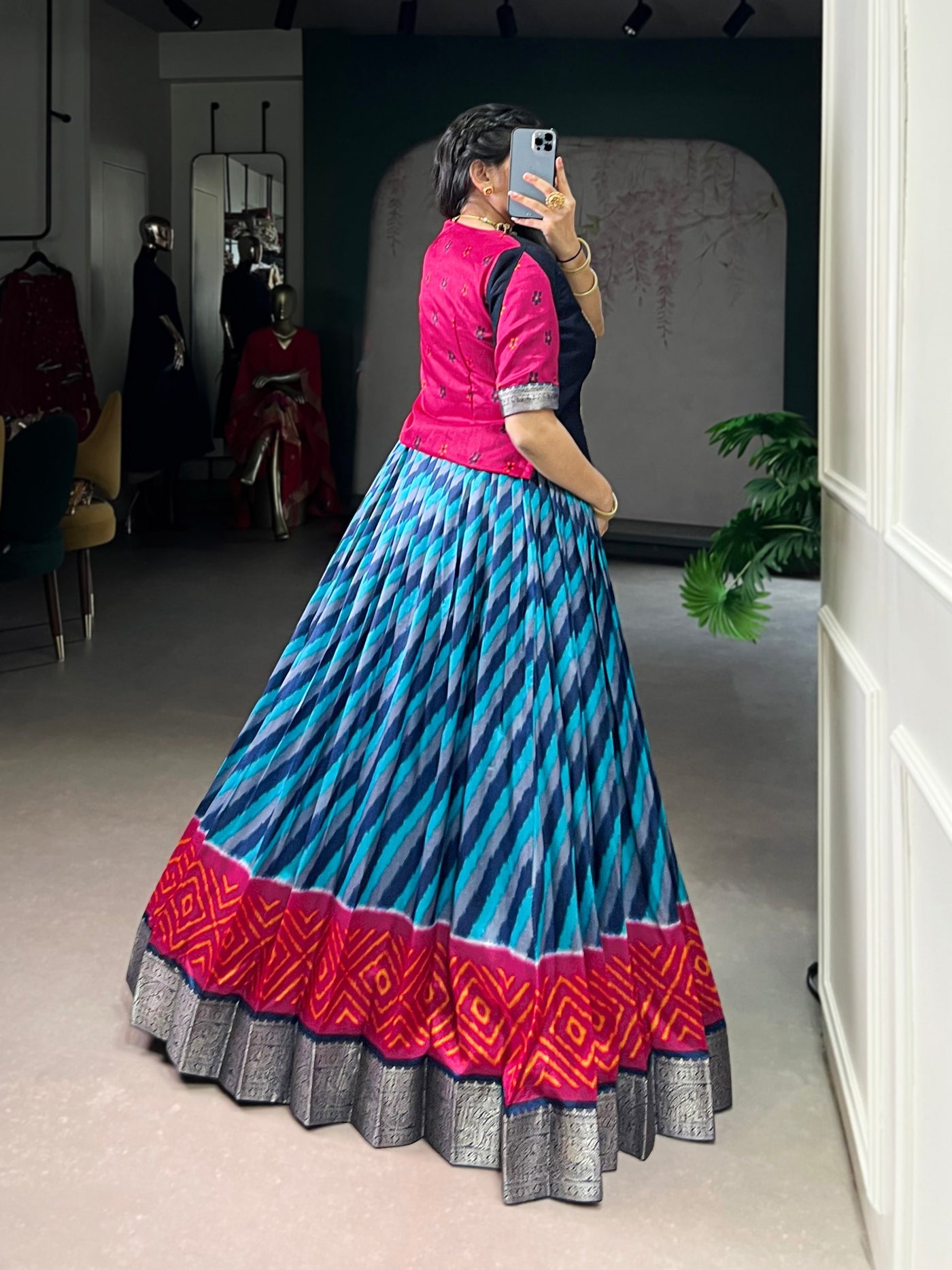 Multicolor Lehenga Set